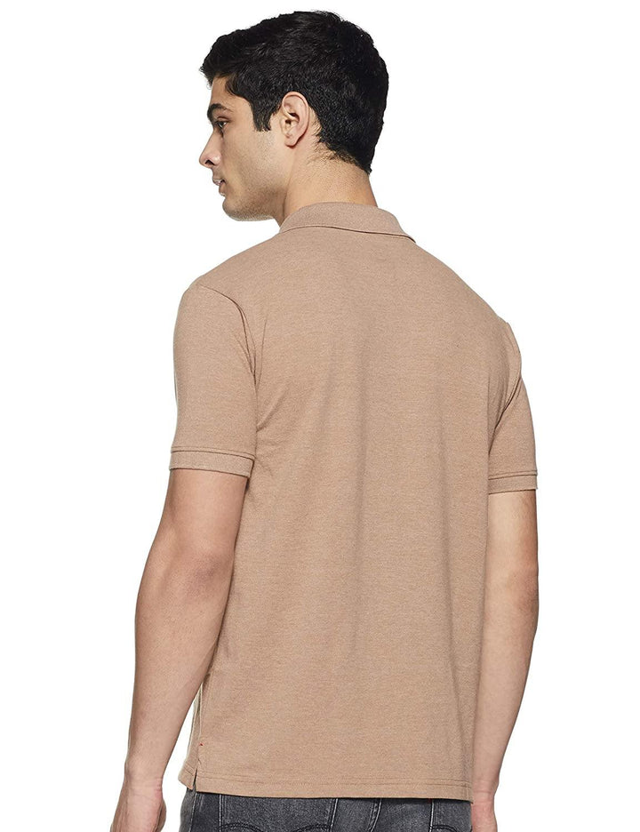 ONN Men's Cotton Polo T-Shirt in Solid Camel colour - GottaGo.in