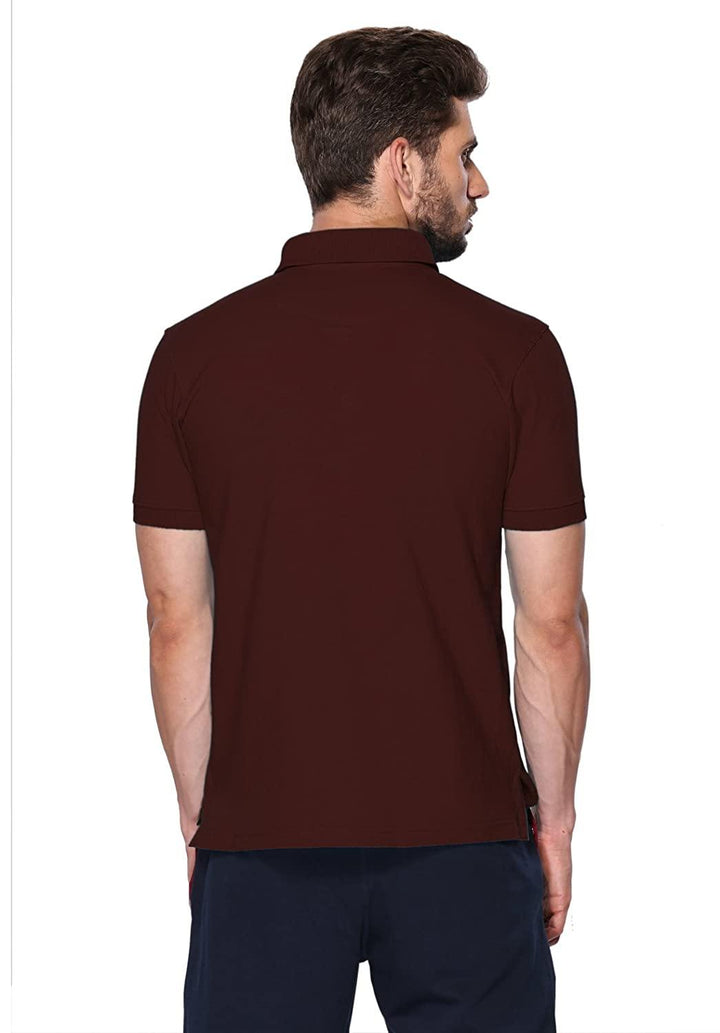ONN Men's Cotton Polo T-Shirt (Pack of 2) in Solid Coffee-Peacock Blue colours - GottaGo.in