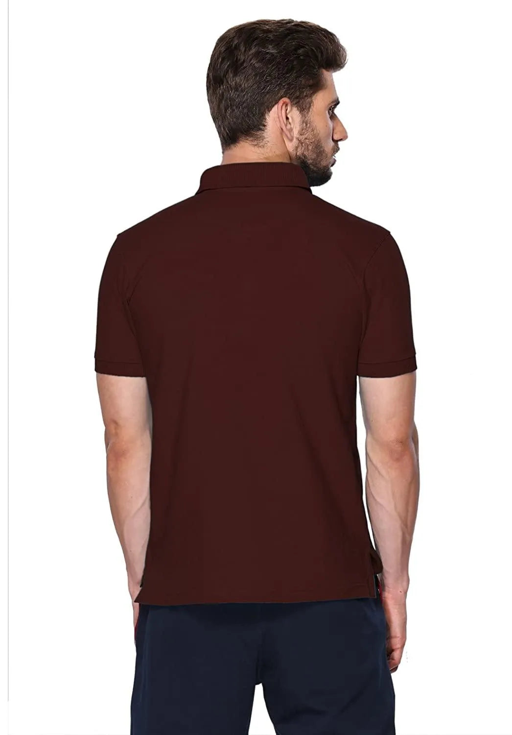 ONN Men's Cotton Polo T-Shirt (Pack of 2) in Solid Coffee-Red colours - GottaGo.in