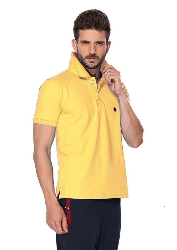 ONN Men's Cotton Polo T-Shirt (Pack of 2) in Solid Lemon-Maroon colours - GottaGo.in