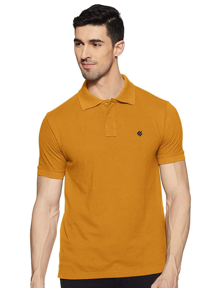 ONN Men's Cotton Polo T-Shirt (Pack of 2) in Solid Bright Blue-Mustard colours - GottaGo.in