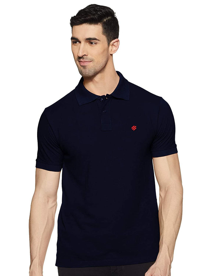 ONN Men's Cotton Polo T-Shirt (Pack of 2) in Solid Lemon-Navy Blue colours - GottaGo.in