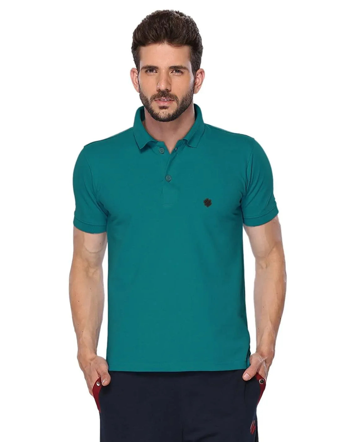 ONN Men's Cotton Polo T-Shirt (Pack of 2) in Solid Coffee-Peacock Blue colours - GottaGo.in