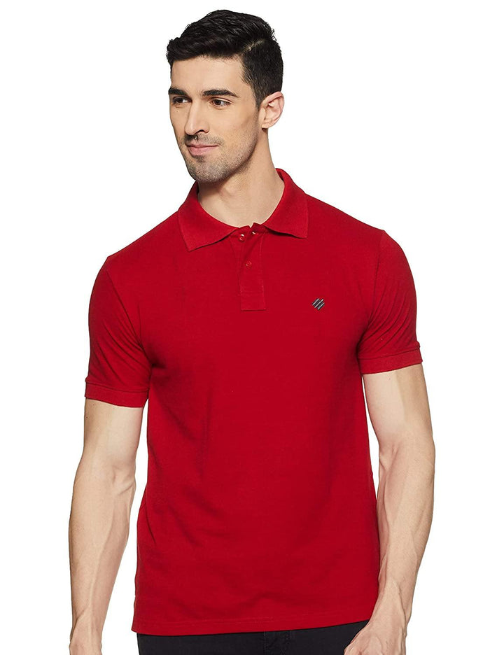 ONN Men's Cotton Polo T-Shirt (Pack of 2) in Solid Bottle Green-Red colours - GottaGo.in
