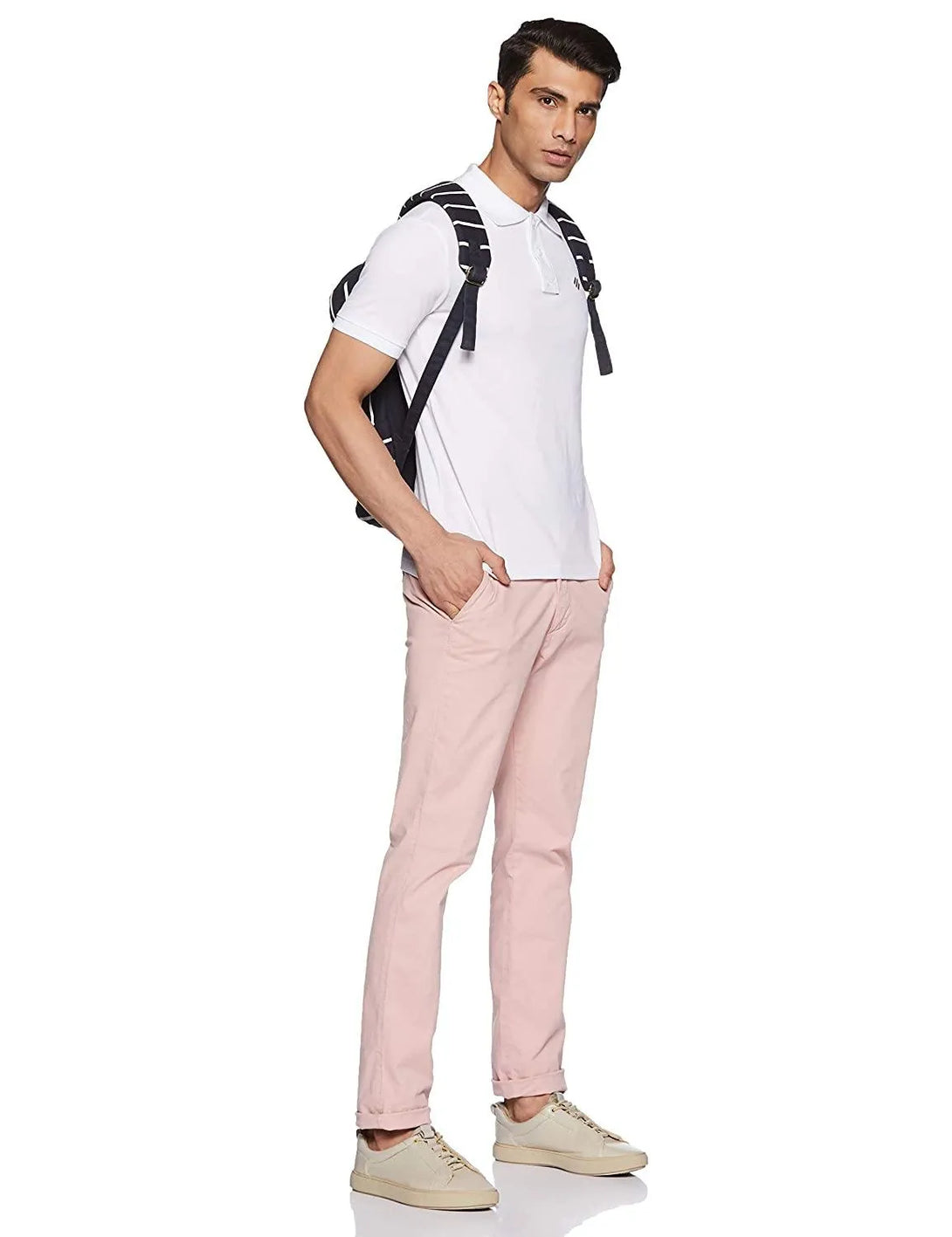 ONN Men's Cotton Polo T-Shirt (Pack of 2) in Solid Bright Blue-White colours - GottaGo.in