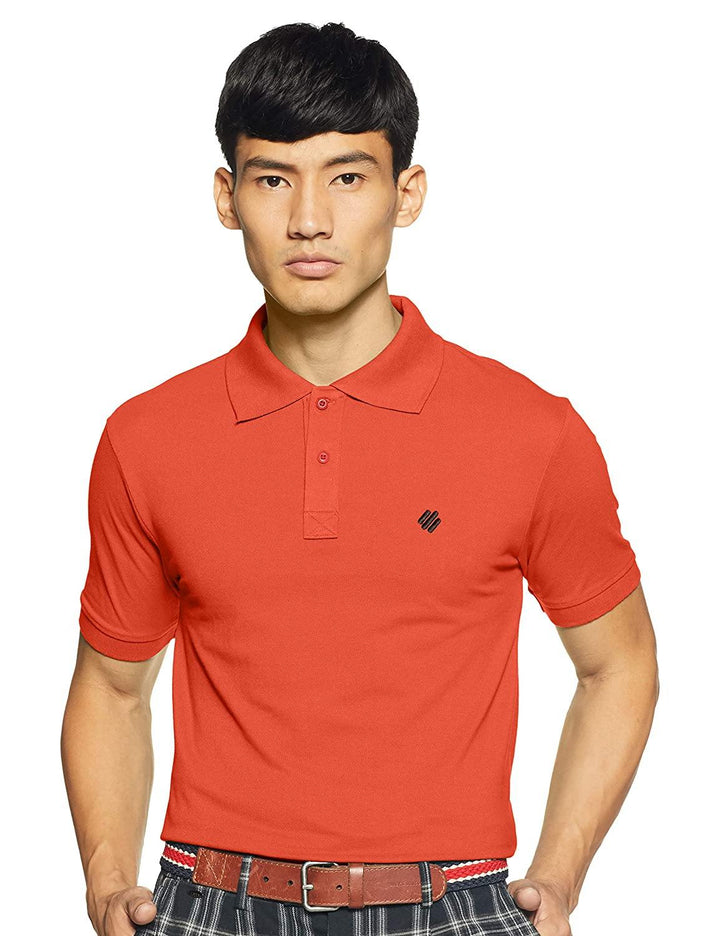 ONN Men's Cotton Polo T-Shirt in Solid Peach colour - GottaGo.in