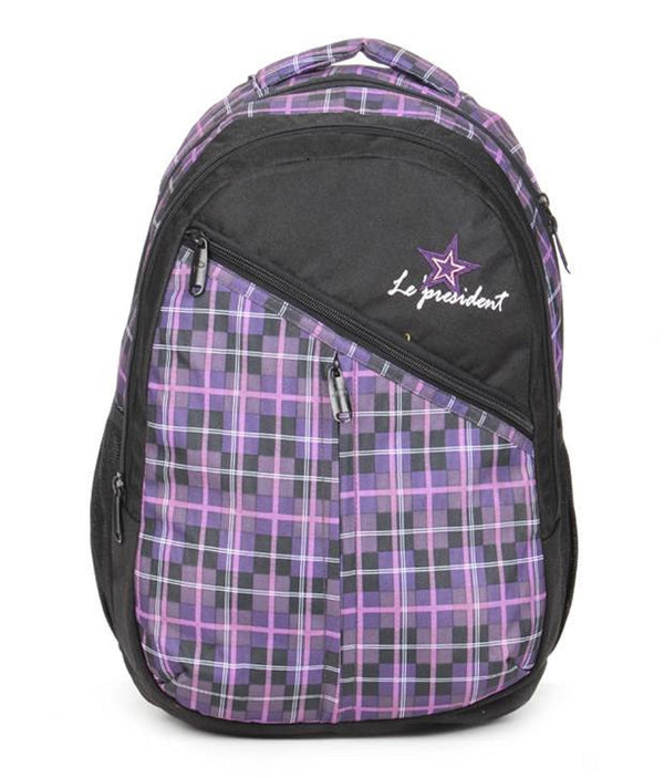 Starry Mauve Backpack / School Bag by President Bags - GottaGo.in