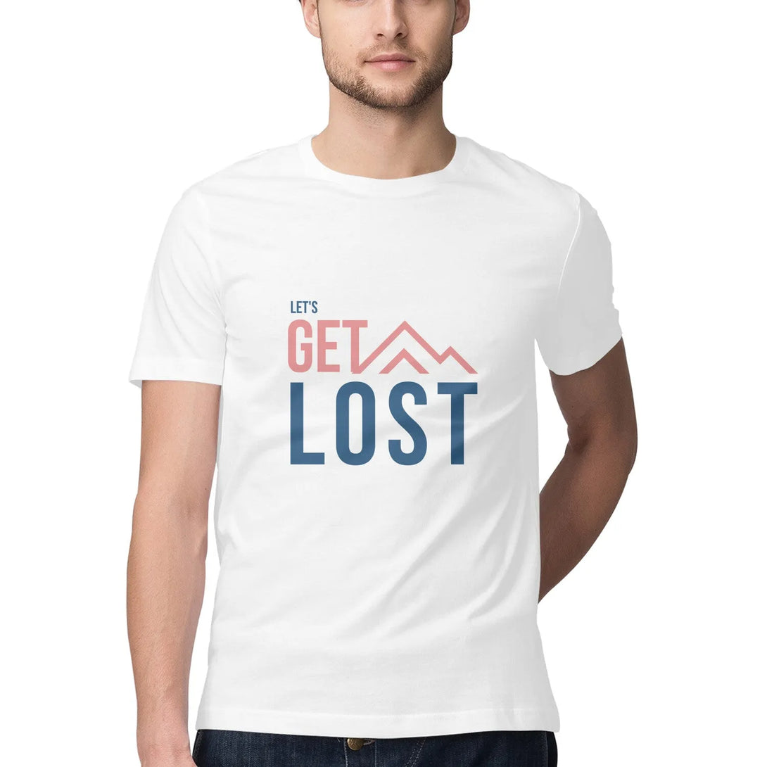 Typography Print Round Neck Half Sleeves Tshirt for Men - GottaGo.in