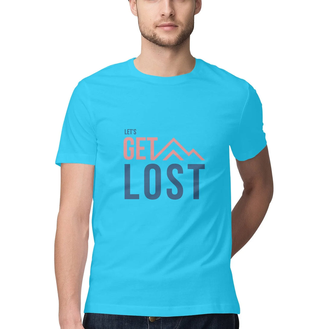 Typography Print Round Neck Half Sleeves Tshirt for Men - GottaGo.in