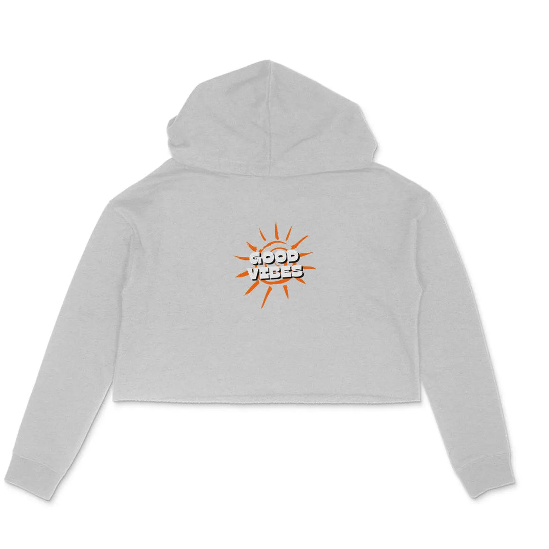 Good Vibes Crop Hoodie for Women - GottaGo.in