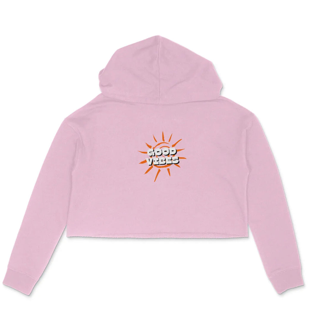Good Vibes Crop Hoodie for Women - GottaGo.in