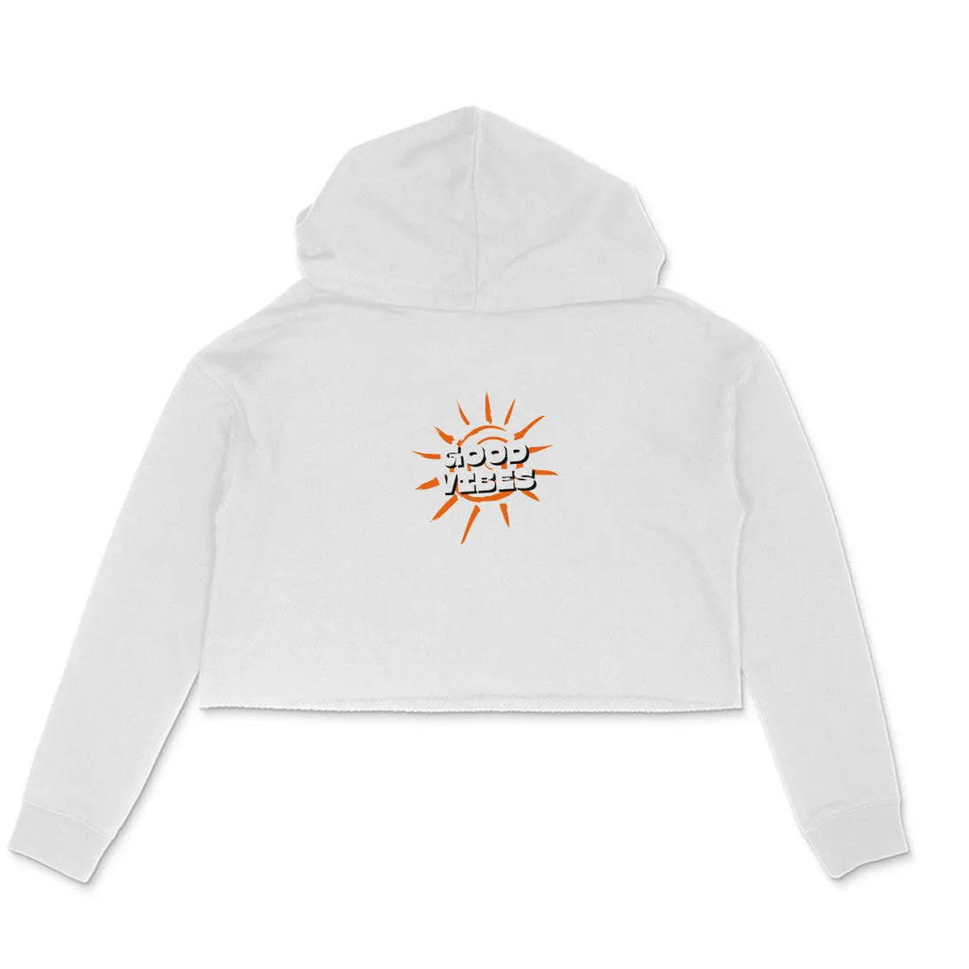Good Vibes Crop Hoodie for Women - GottaGo.in