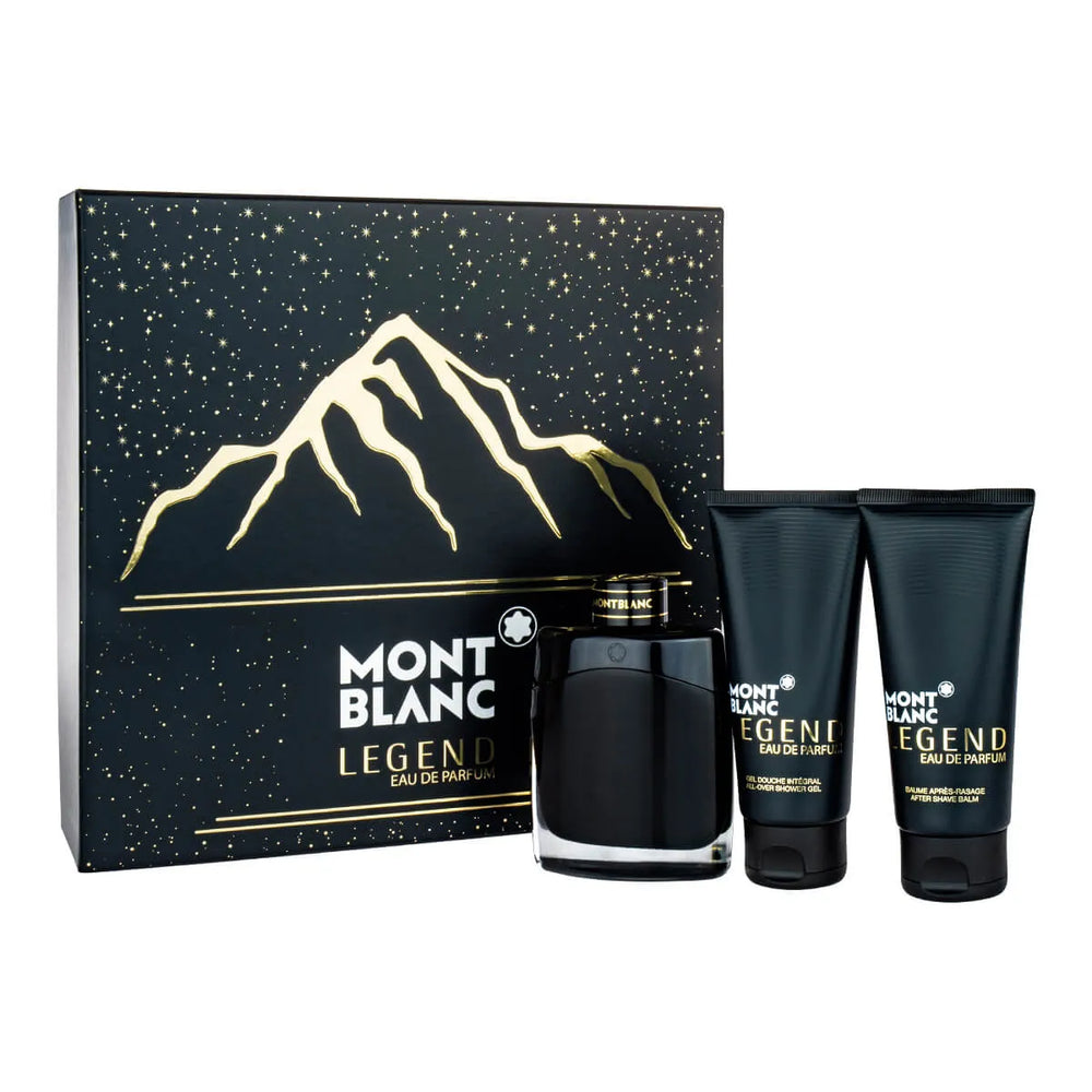 Montblanc Legend EDP Gift set for Men - EDP 100ml + Shower Gel + Aftershave Balm - GottaGo.in