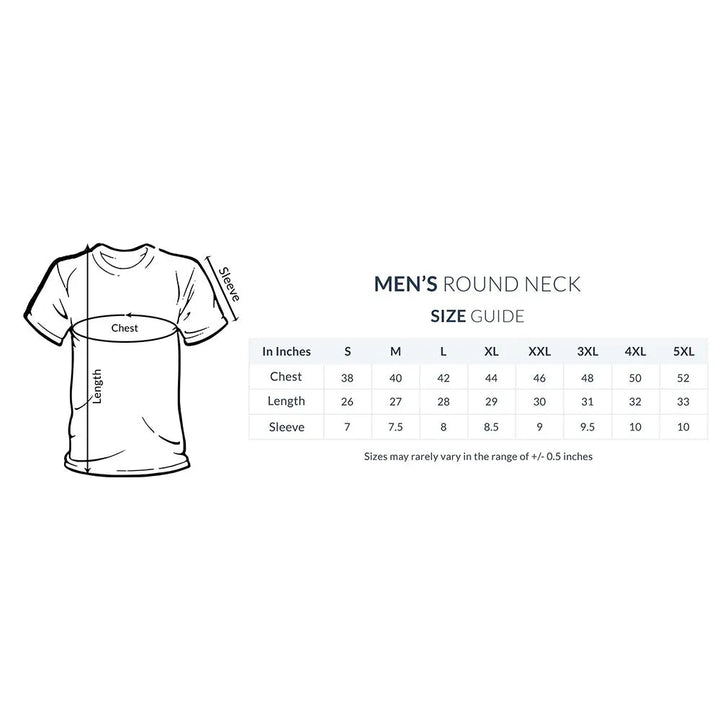 PanDab Round Neck Half Sleeve T-shirt for Men - GottaGo.in