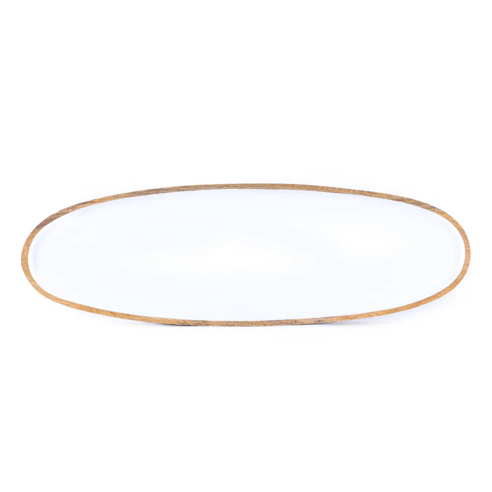 Plain Decorative Wooden Platter Tray - GottaGo.in
