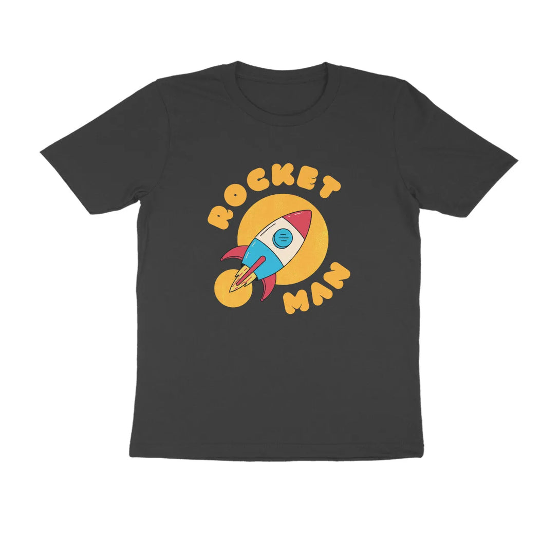 Rocket Man Round Neck Half Sleeve T-shirt for Men - GottaGo.in