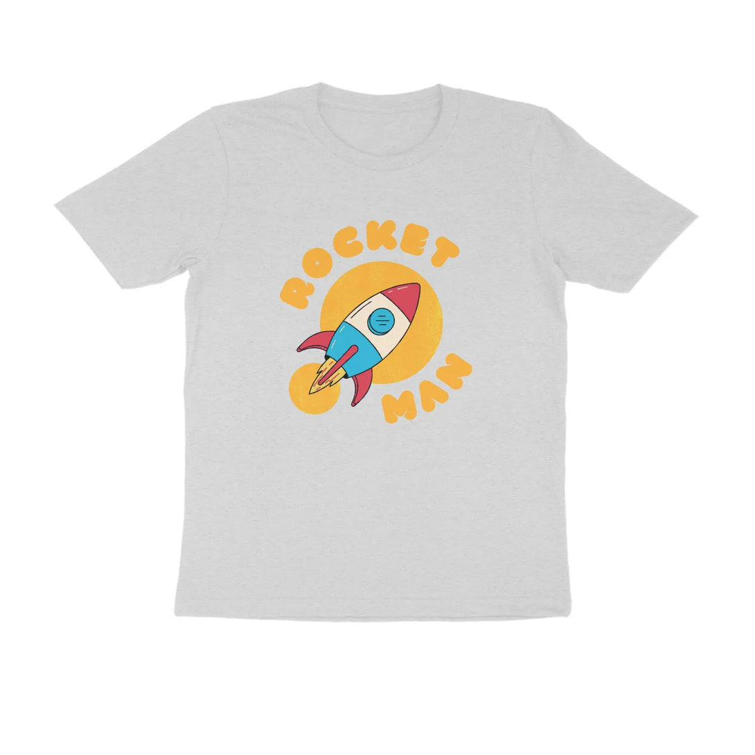 Rocket Man Round Neck Half Sleeve T-shirt for Men - GottaGo.in