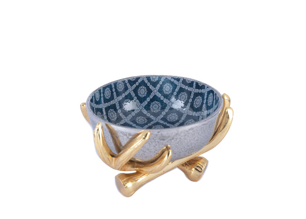 Stylish Metal Multipurpose Décor Serving Bowl - GottaGo.in
