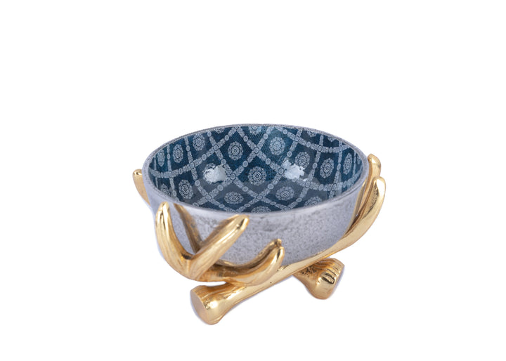 Stylish Metal Multipurpose Décor Serving Bowl - GottaGo.in