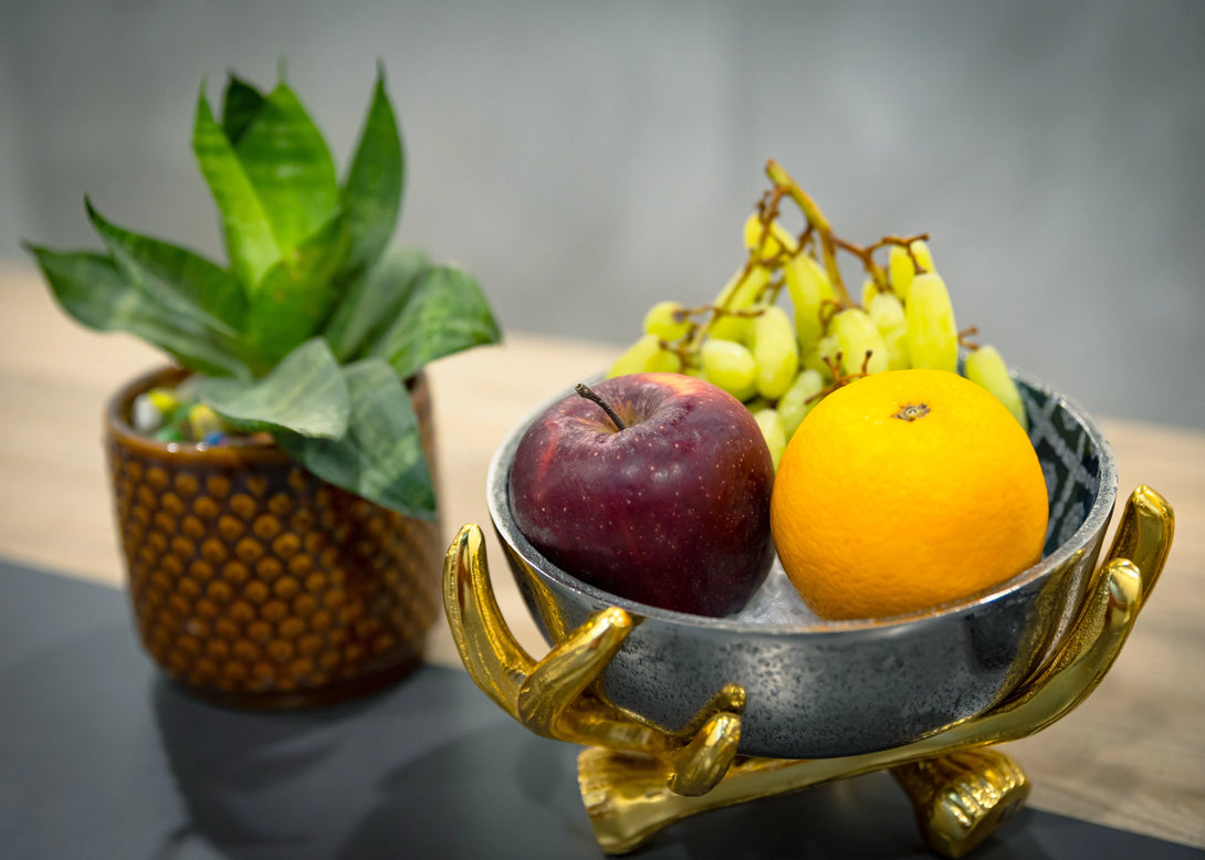 Stylish Metal Multipurpose Décor Serving Bowl - GottaGo.in