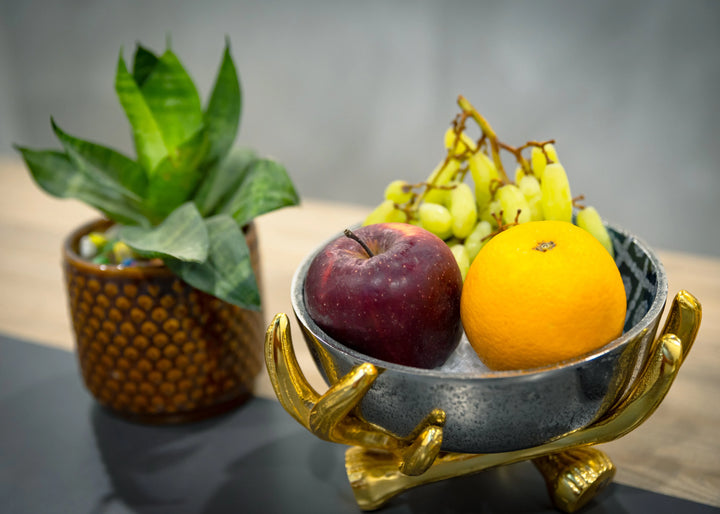 Stylish Metal Multipurpose Décor Serving Bowl - GottaGo.in