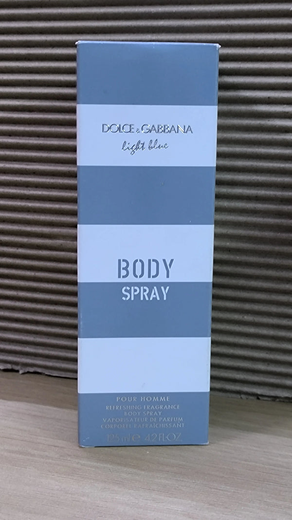 Unboxed Dolce & Gabbana Pour Homme Light Blue Body Spray for Men 125 ml - GottaGo.in