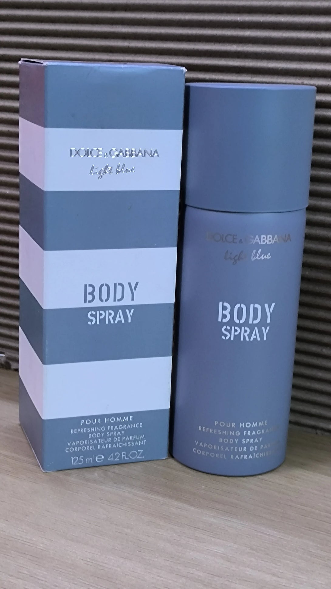 Unboxed Dolce & Gabbana Pour Homme Light Blue Body Spray for Men 125 ml - GottaGo.in