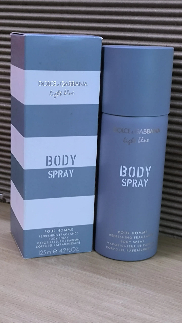 Unboxed Dolce & Gabbana Pour Homme Light Blue Body Spray for Men 125 ml - GottaGo.in
